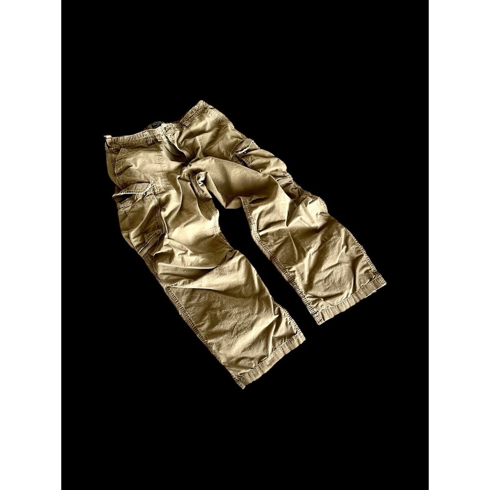 Polo Jeans Co‎ 36x30 Men's Cargo Pants Ripstop Brown Ralph Lauren Y2K Vintage